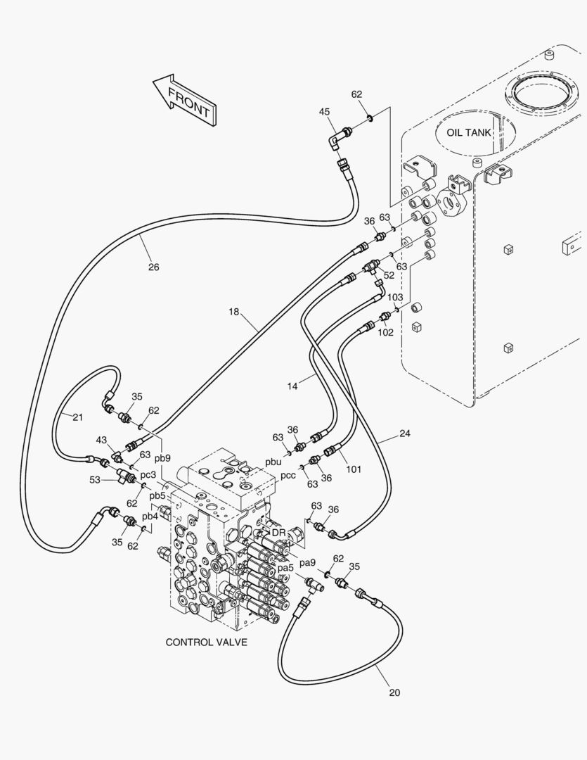 ТРУБОПРОВОД СЕРВОУПРАВЛЕНИЯ(8)