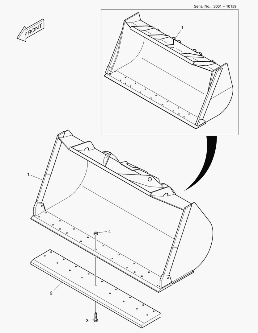 2170 BUCKET-3.9гЋҐ-CUTTING EDGE(KOREA)