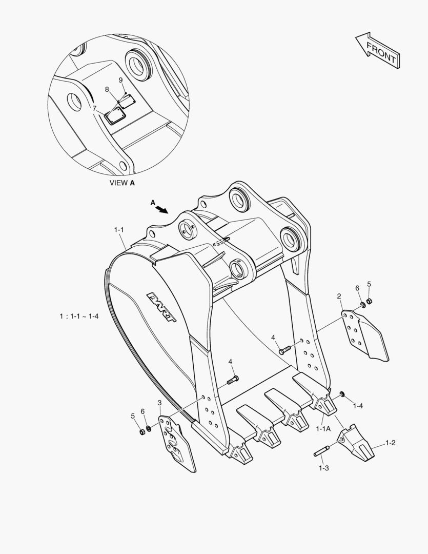 6920 BUCKET ASS`Y - 1.73mВі - HEAVY DUTY