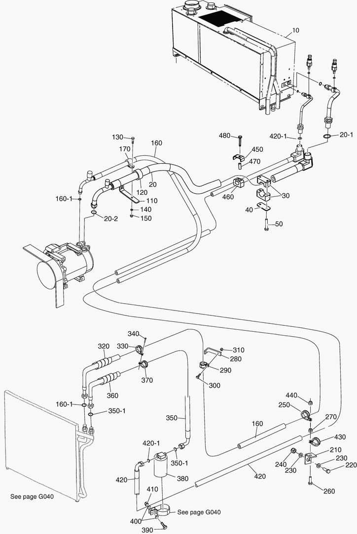 G380-10 AIR CONDITION - OUTSIDE CAB T2