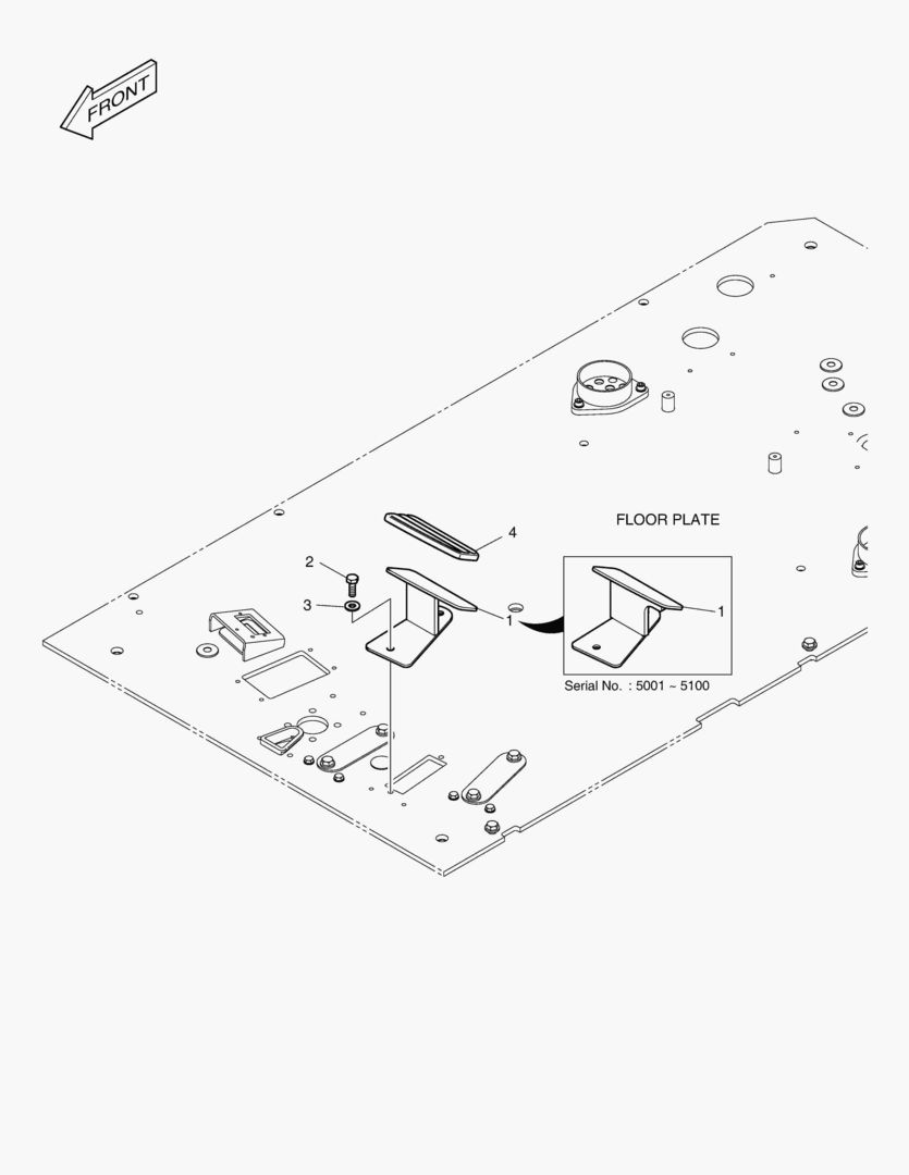 ПОДСТАВКА ДЛЯ НОГ - ЛЕВОСТОРОННИЙ
