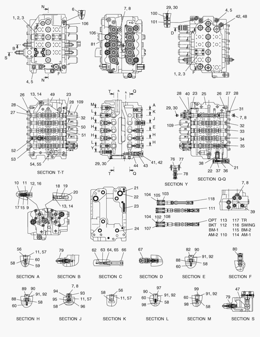 Спецтехника 4162 CONTROL VALVE(3) [993~] - главное фото