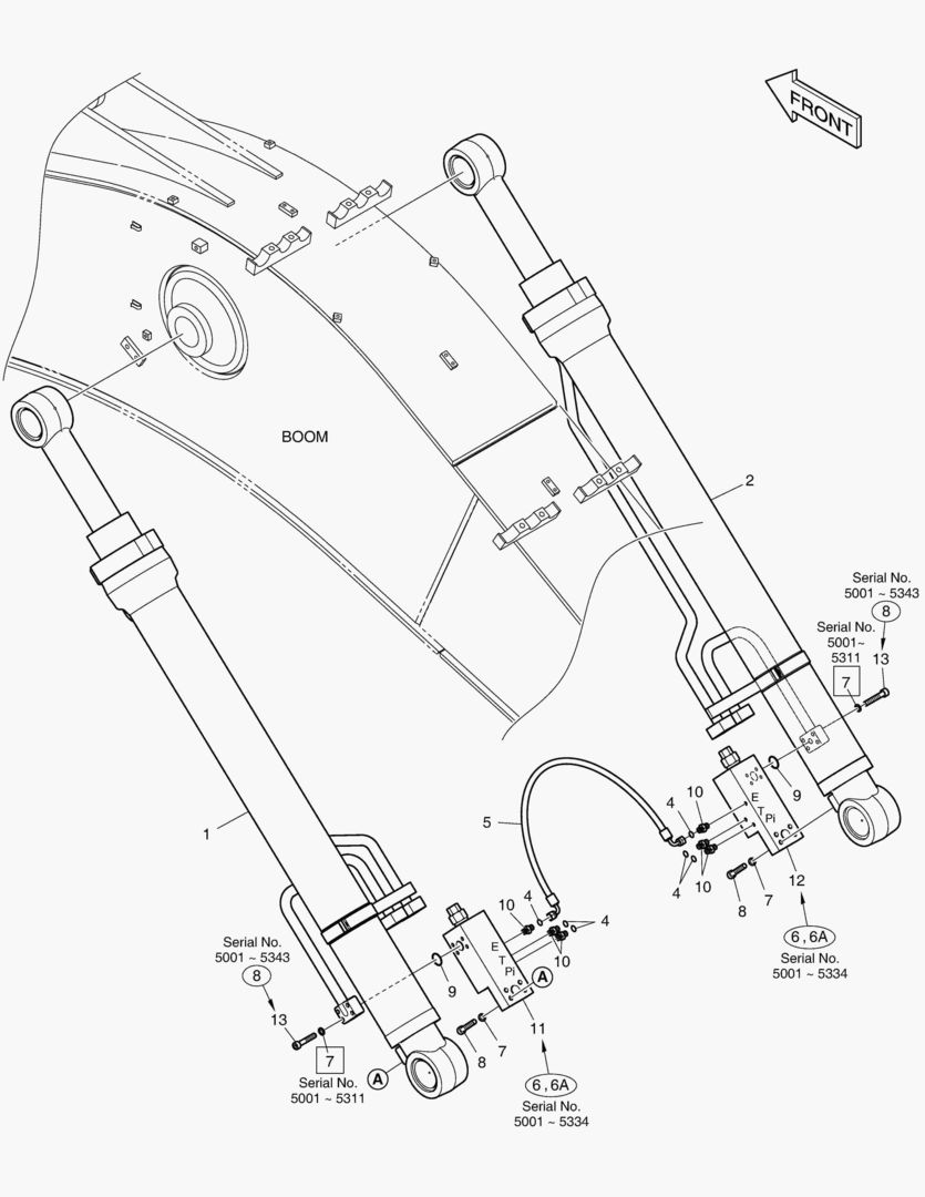 ГИДРОСИСТЕМА СТРЕЛЫ - ГИДРОЗАМОК