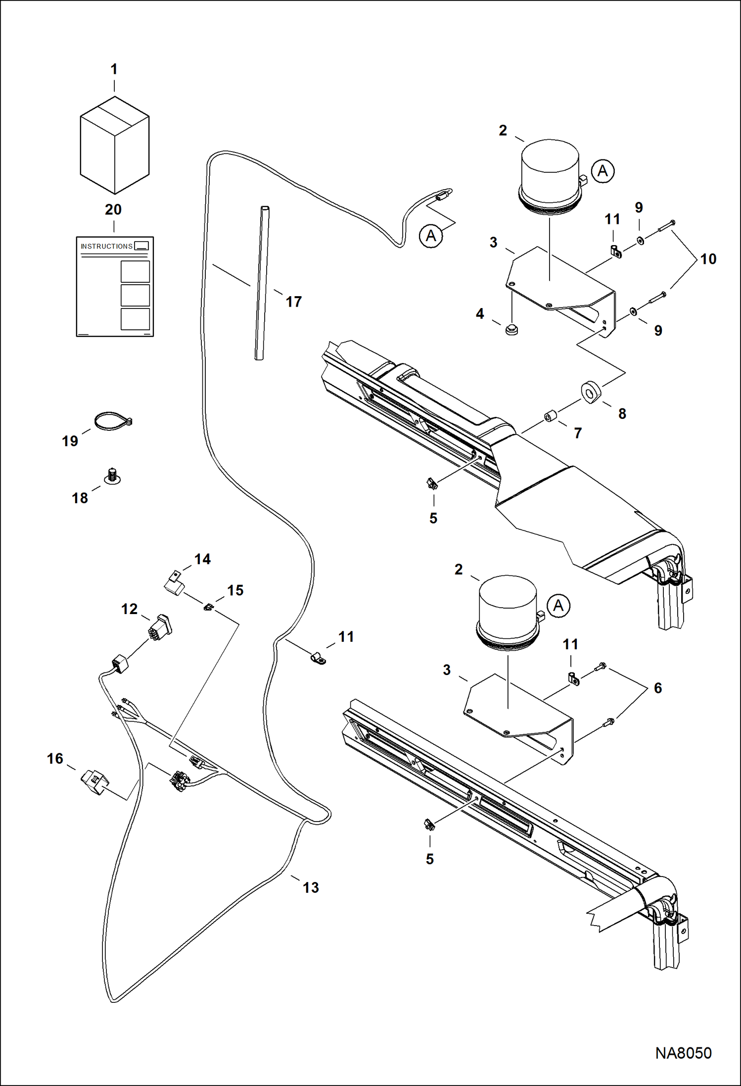 Схема КОМПЛЕКТ УСТРОЙСТВ ОСВЕЩЕНИЯ (ПРОБЛЕСКОВЫЙ СТРОБОСКОП)