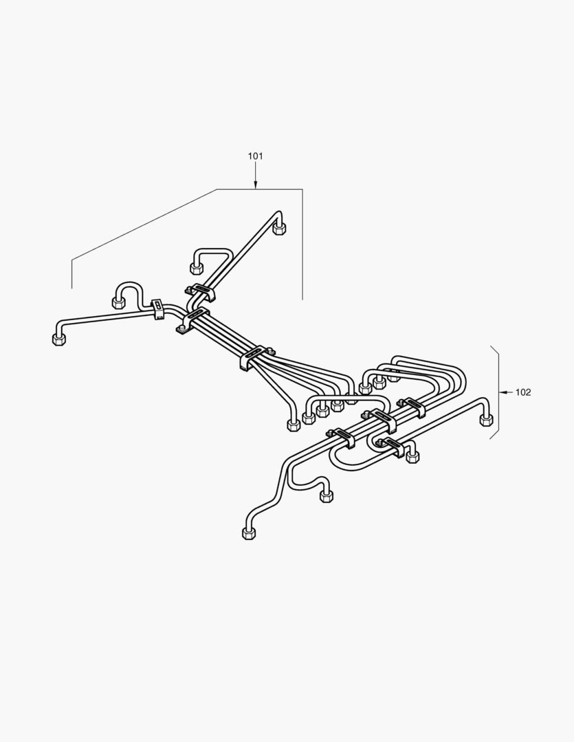 ВПРЫСК ТОПЛИВА ТРУБОПРОВОДА