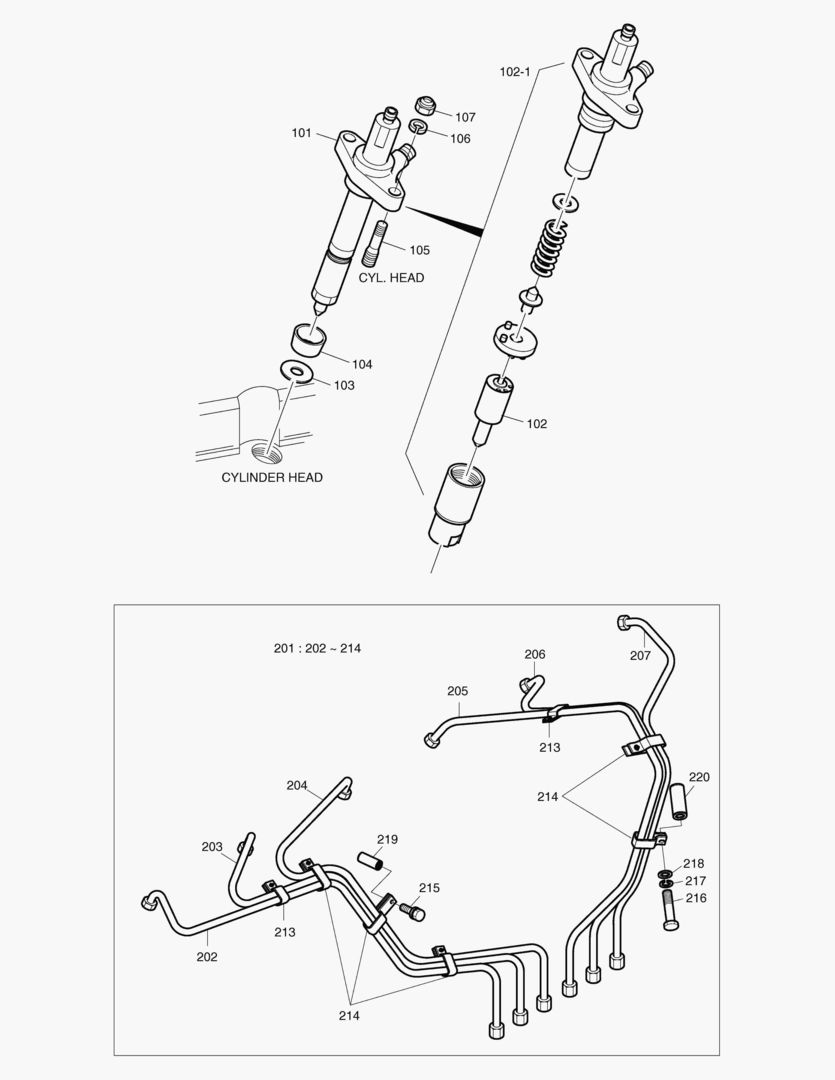 024 INJECTION NOZZLE & PIPE