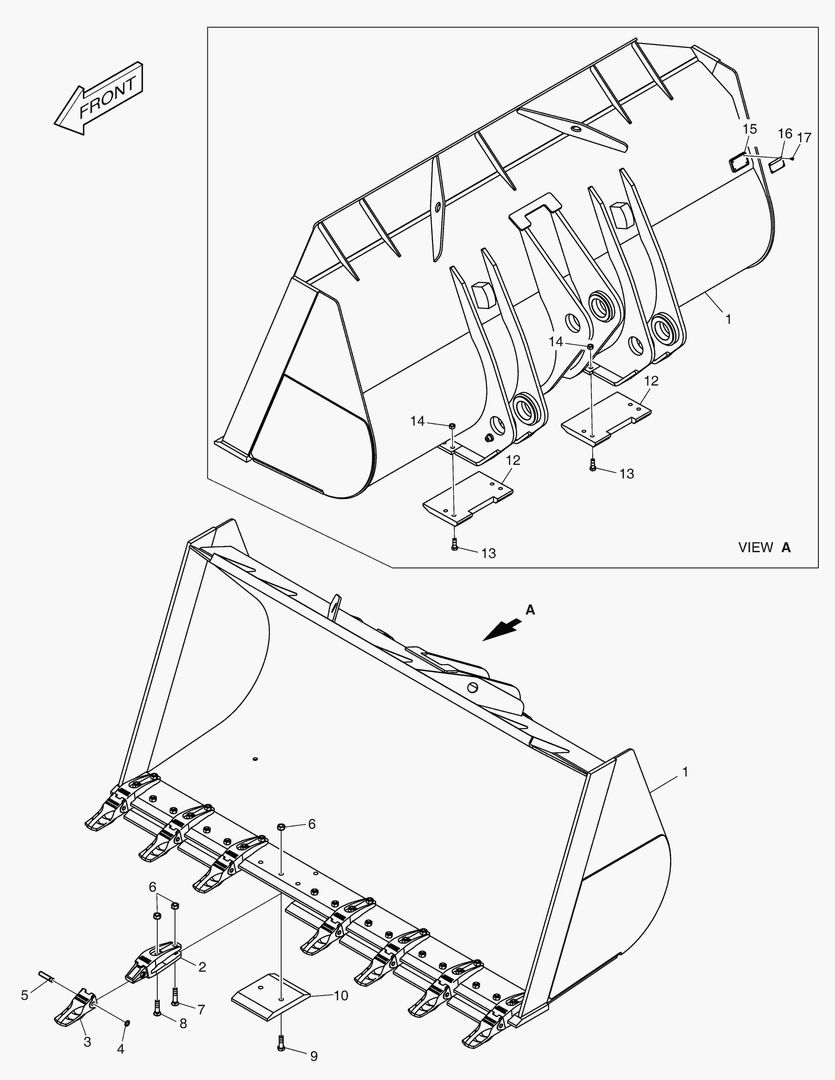 5440 BUCKET - 5.2гЋҐ TOOTH(SEGMENT EDGE)