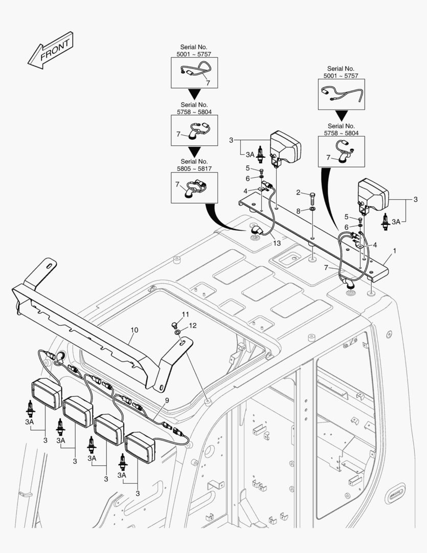 РАБОЧАЯ ФАРА(6-ЛАМП)