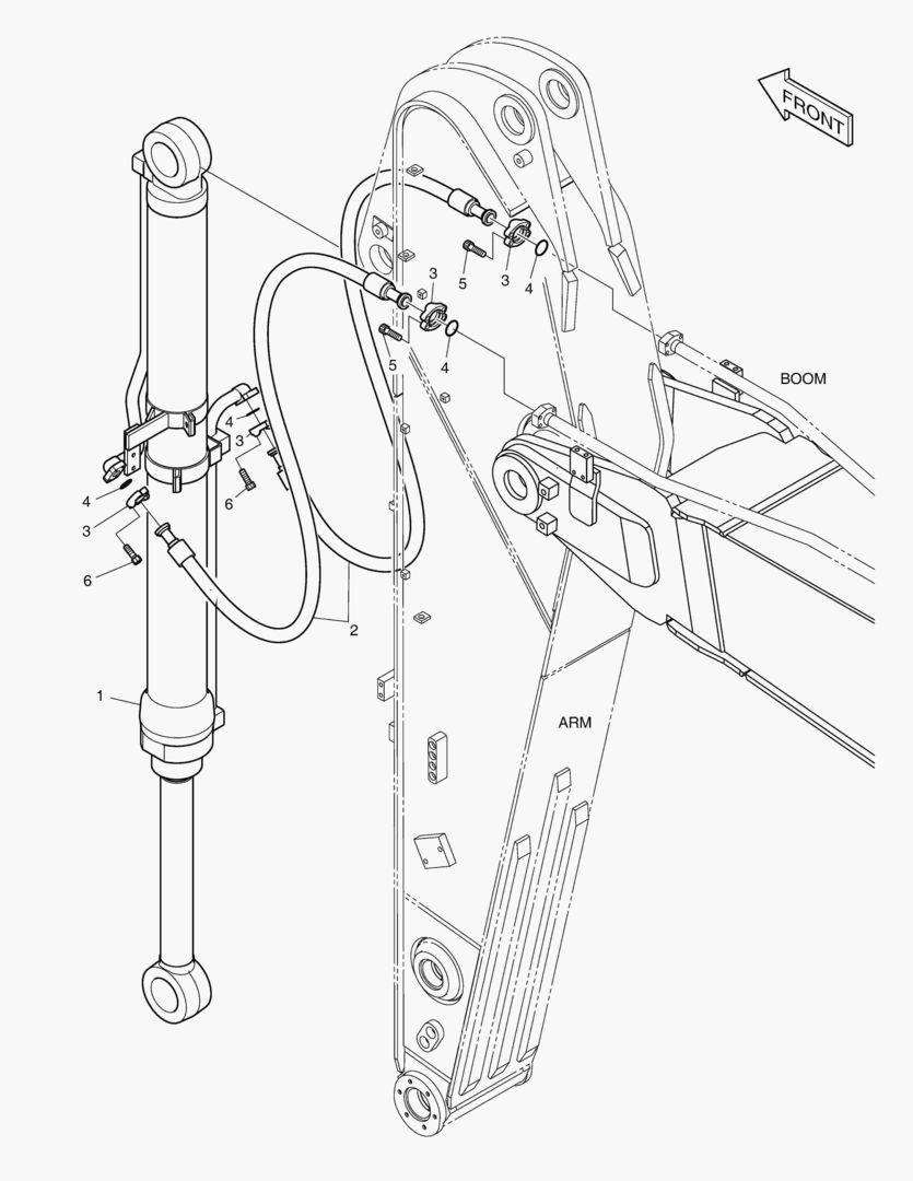 ГИДРОСИСТЕМА РУКОЯТИ - РУКОЯТЬ 2.5 м
