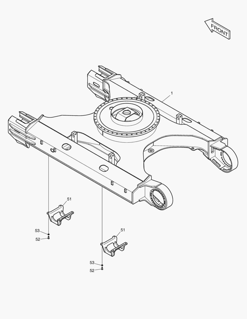 РАМА ГУСЕНИЦЫ - УЗКИЙ
