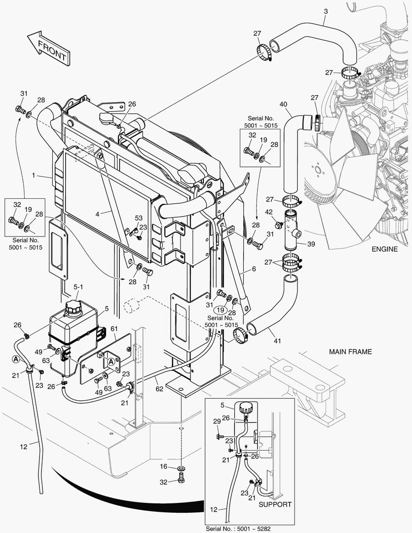 ОПОРТНЫЙ УЗЕЛ РАДИАТОРА