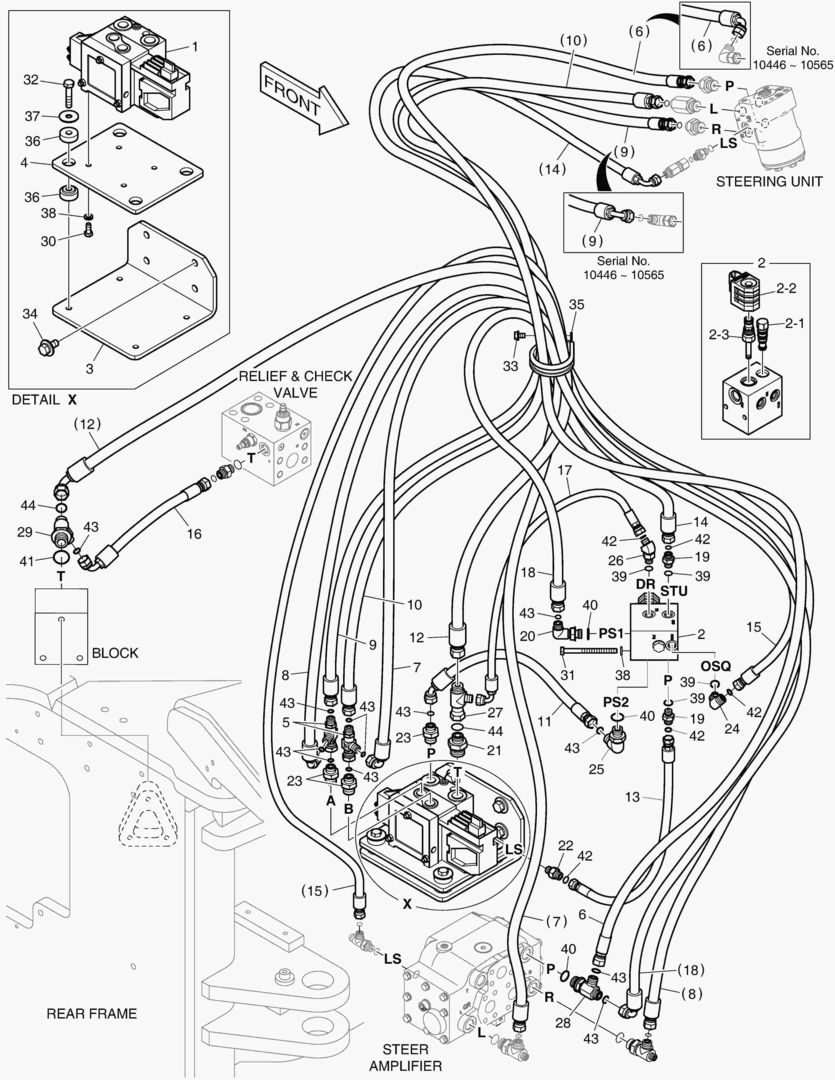 ПАТРУБКИ РУЛЕВОГО УПРАВЛЕНИЯ - ЭЛЕКТРИКА