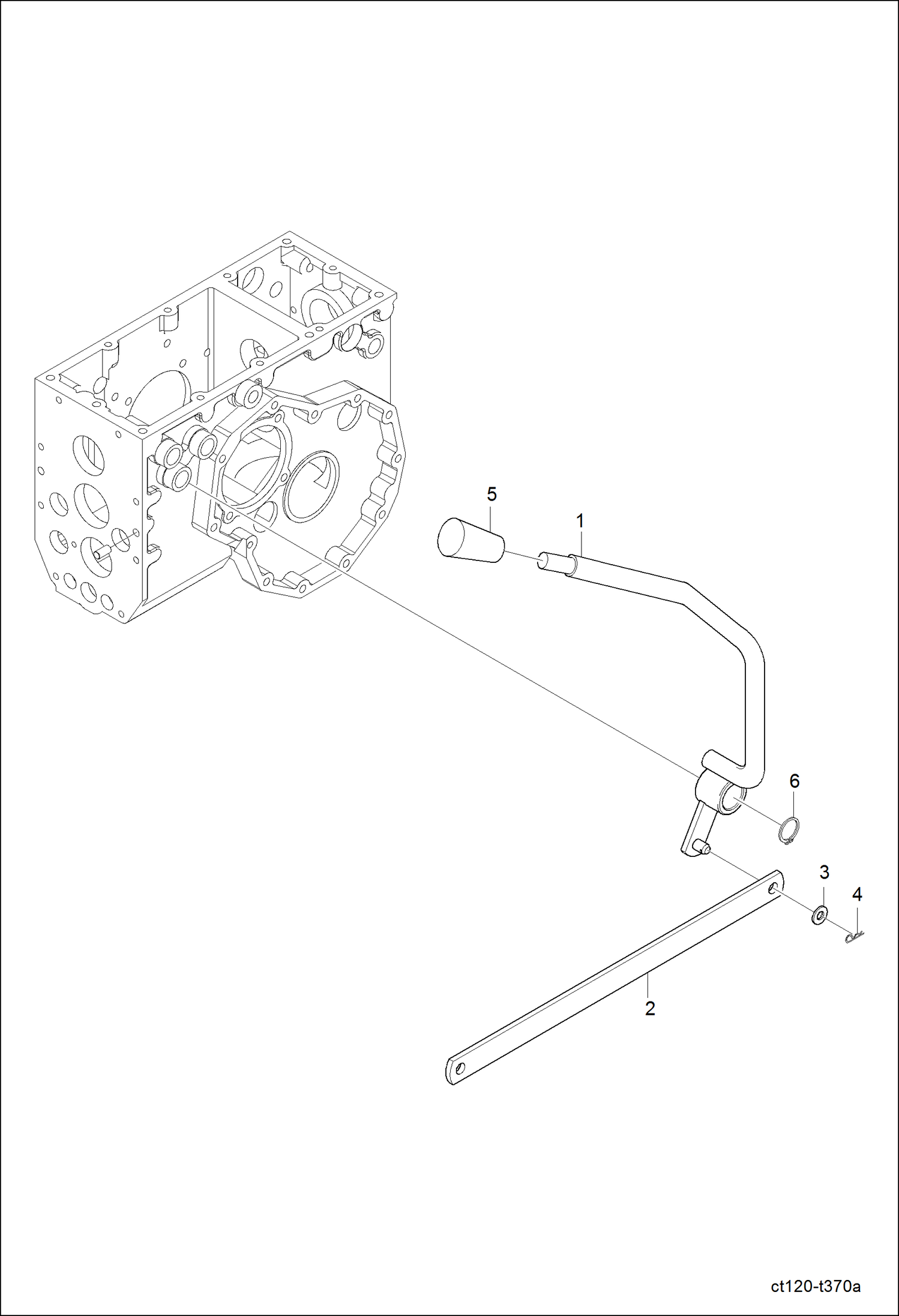 РЫЧАГ ПЕРЕДАЧИ НА ПЕРЕДНИЕ ВЕДУЩИЕ КОЛЕСА