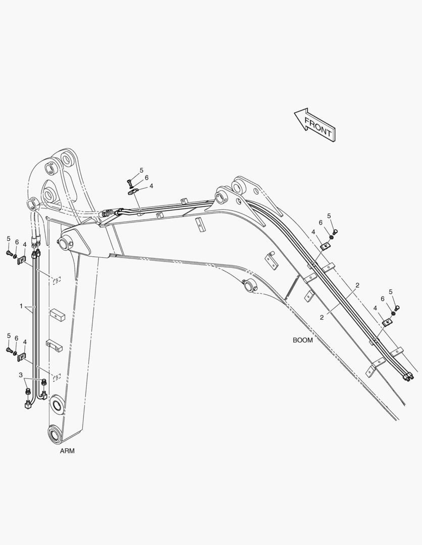 ПЕРЕДНИЙ ТРУБОПРОВОД - БЫСТРОУСТАНАВЛИВАЕМЫЙ ФИКСАТОР