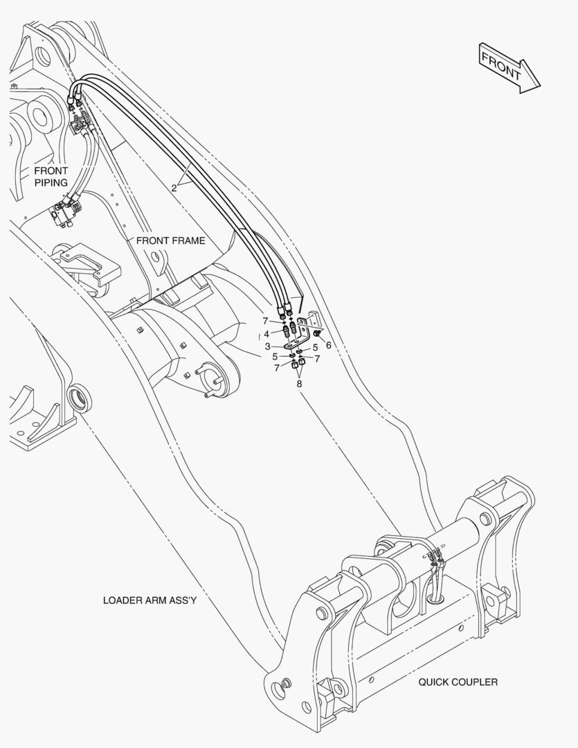 БЫСТРОСЪЕМНАЯ МУФТА ТРУБОПРОВОДА- ДЛИННАЯ СТРЕЛА