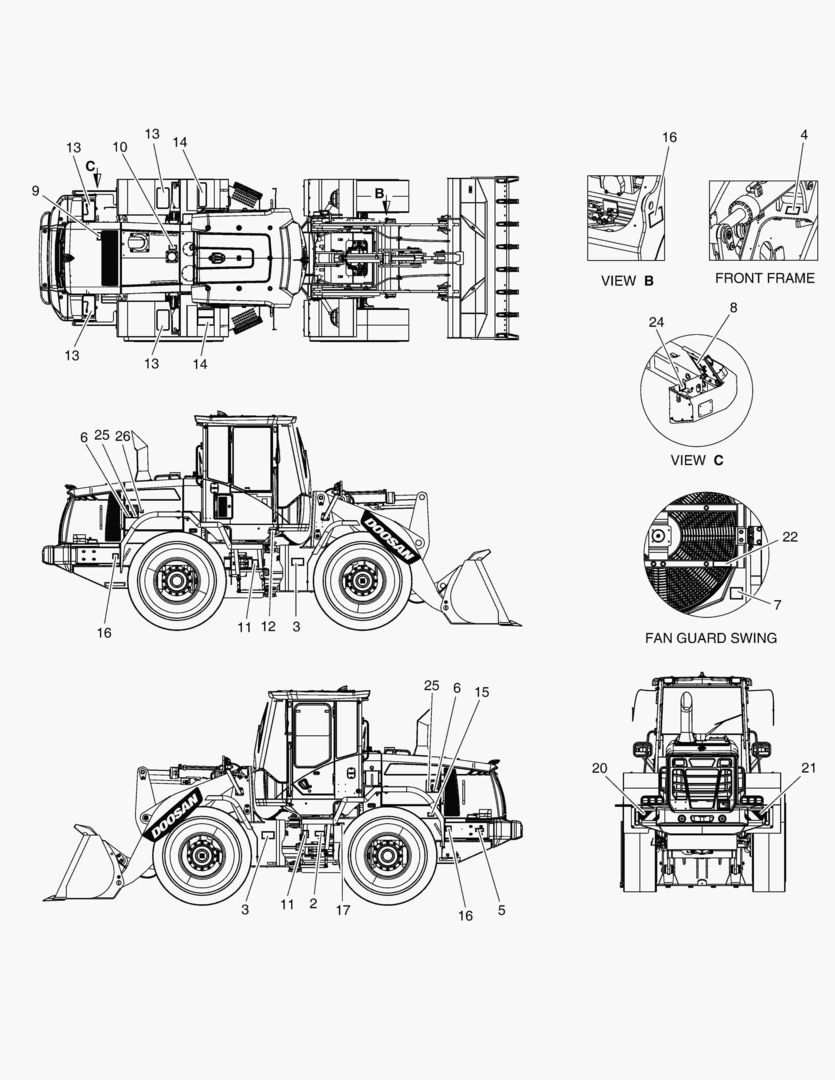 ПРЕДУПРЕЖДАЮЩАЯ ТАБЛИЧКА - ВНЕШНЯЯ ЧАСТЬ