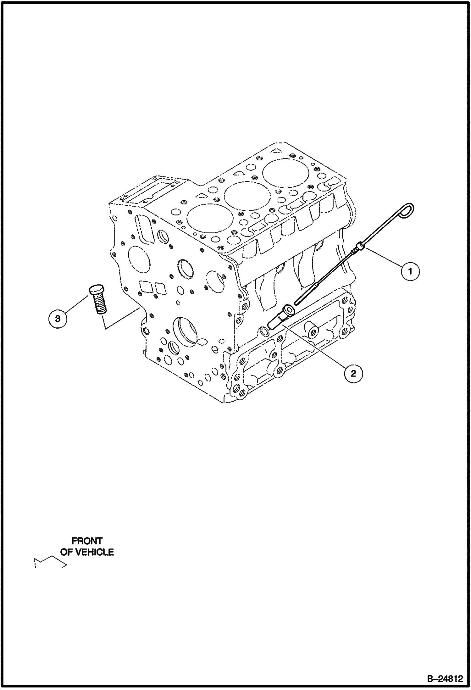ЩУП ДЛЯ ПРОВЕРКИ УРОВНЯ МАСЛА И НАПРАВЛЯЮЩАЯ ВТУЛКА ДИЗЕЛЬ