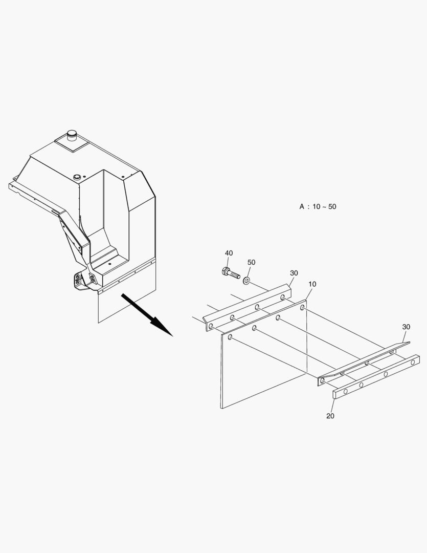 G061-6 MUD FLAPS EXTENSION SET