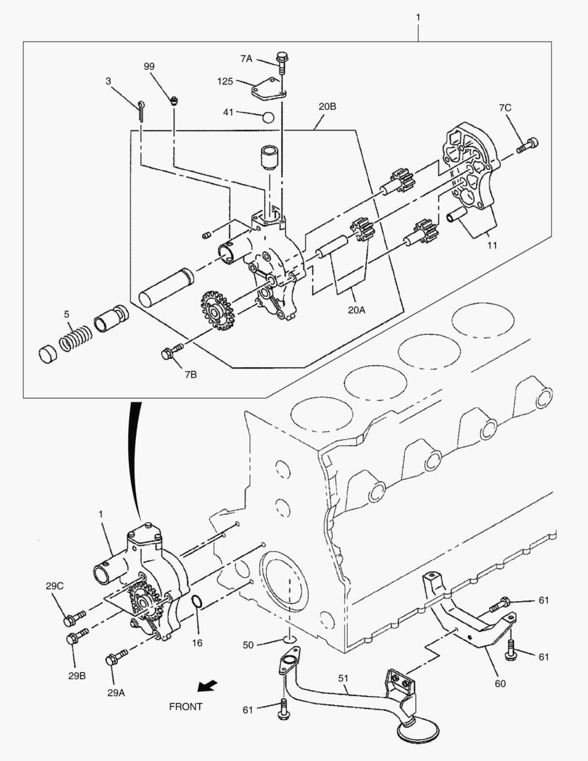 МАСЛЯНЫЙ НАСОС И ФИЛЬТР ПРЕДВАРИТЕЛЬНОЙ ОЧИСТКИ МАСЛА