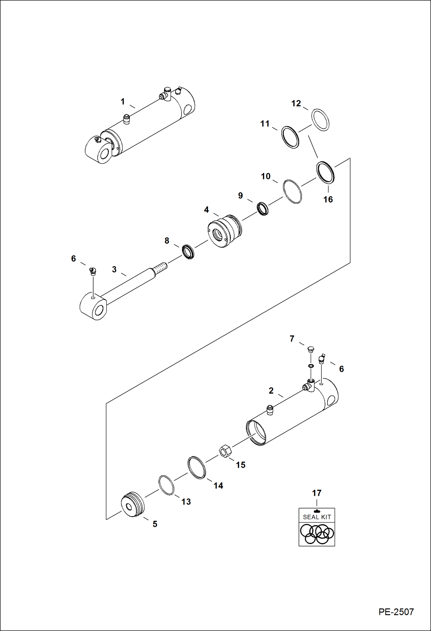 ПЛАНИРОВЩИК (ГИДРОЦИЛИНДР ПОДЪЕМА КУЗОВА) (18-- 2316) (18PLA AKS2) (24-- 2317) (24PLA AJN7)