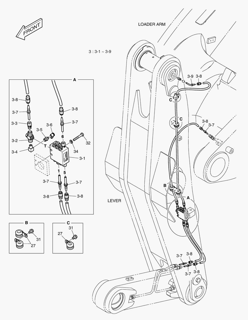 6040 LUBRICATION - FEEDER(TILT LEVER) [10161~]