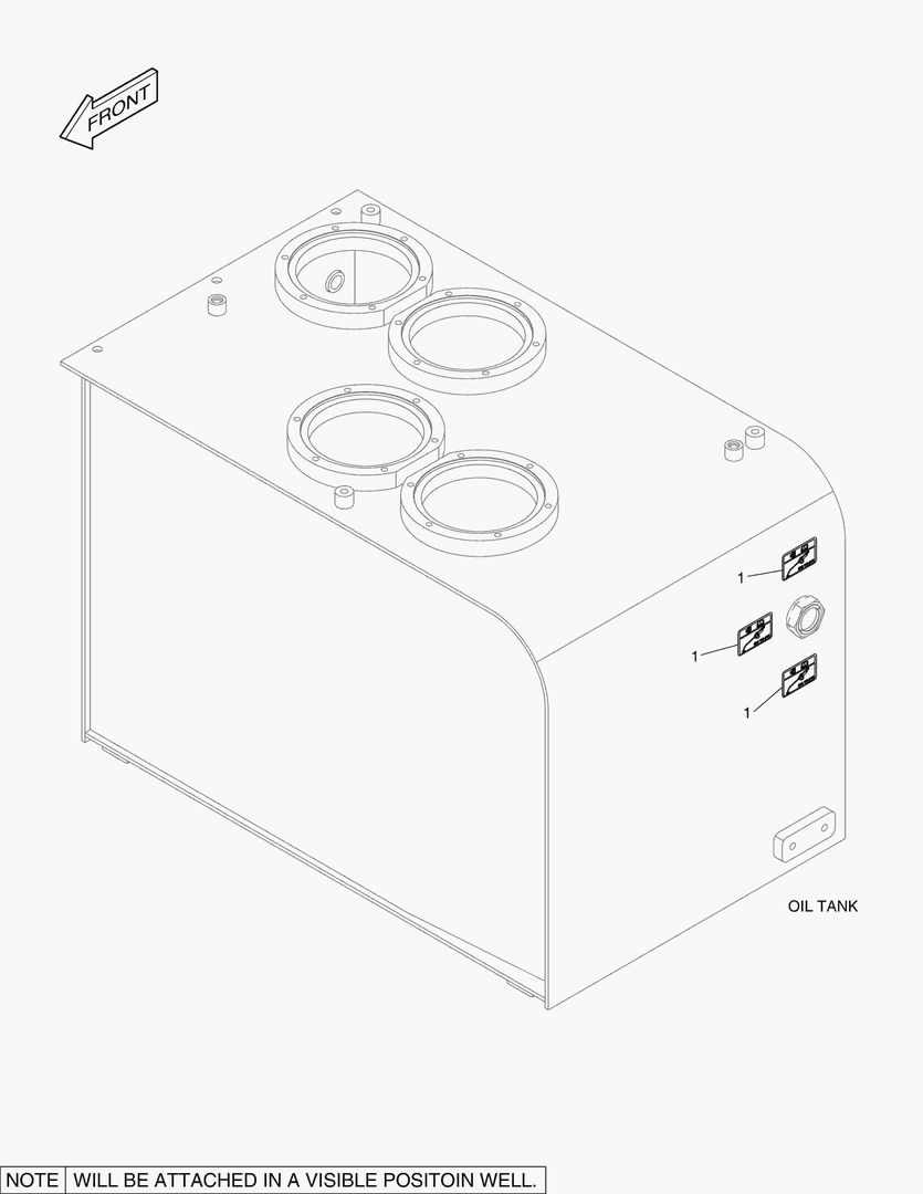 4630 DECAL - OIL CHECK (STANDARD TEMPERATURE)