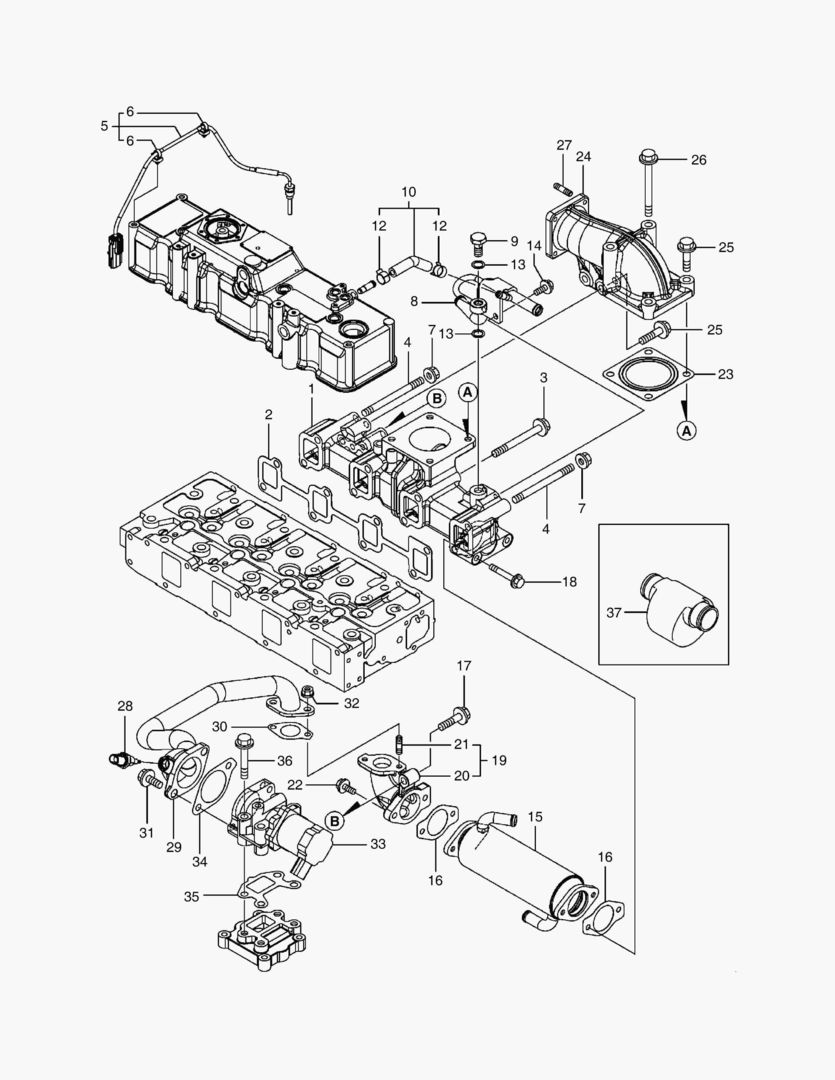016 EXHAUST MANIFOLD
