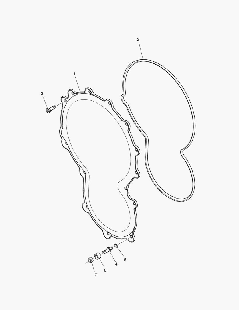 082 FRONT COVER AND HARDWARE