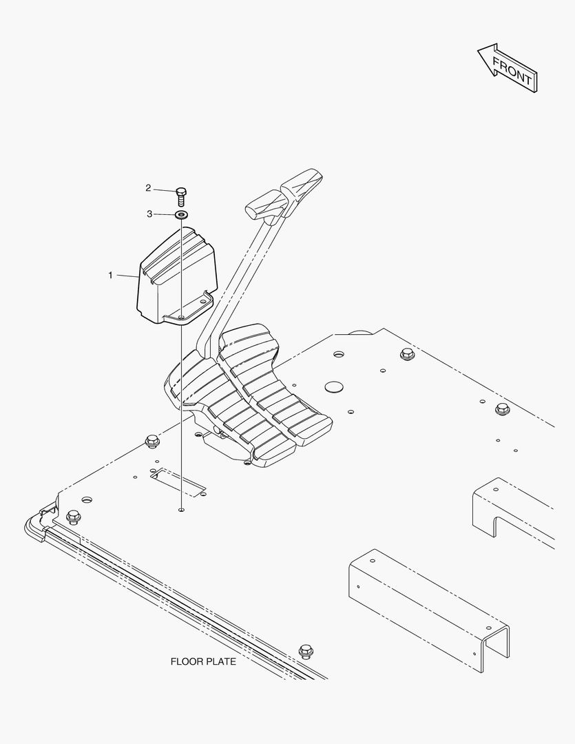 ПОДСТАВКА ДЛЯ НОГ - ЛЕВОСТОРОННИЙ