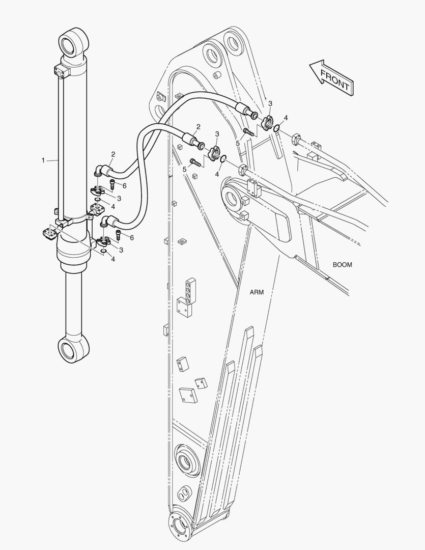 ГИДРОСИСТЕМА РУКОЯТИ - РУКОЯТЬ 2.4 м