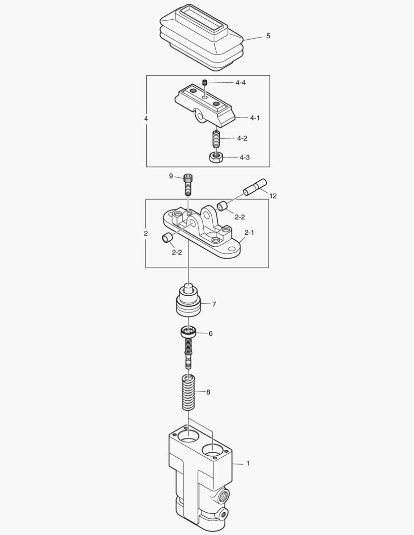 КЛАПАН ПЕДАЛЬНЫЙ - ПРЯМОЙ ВАЛ ХОДА