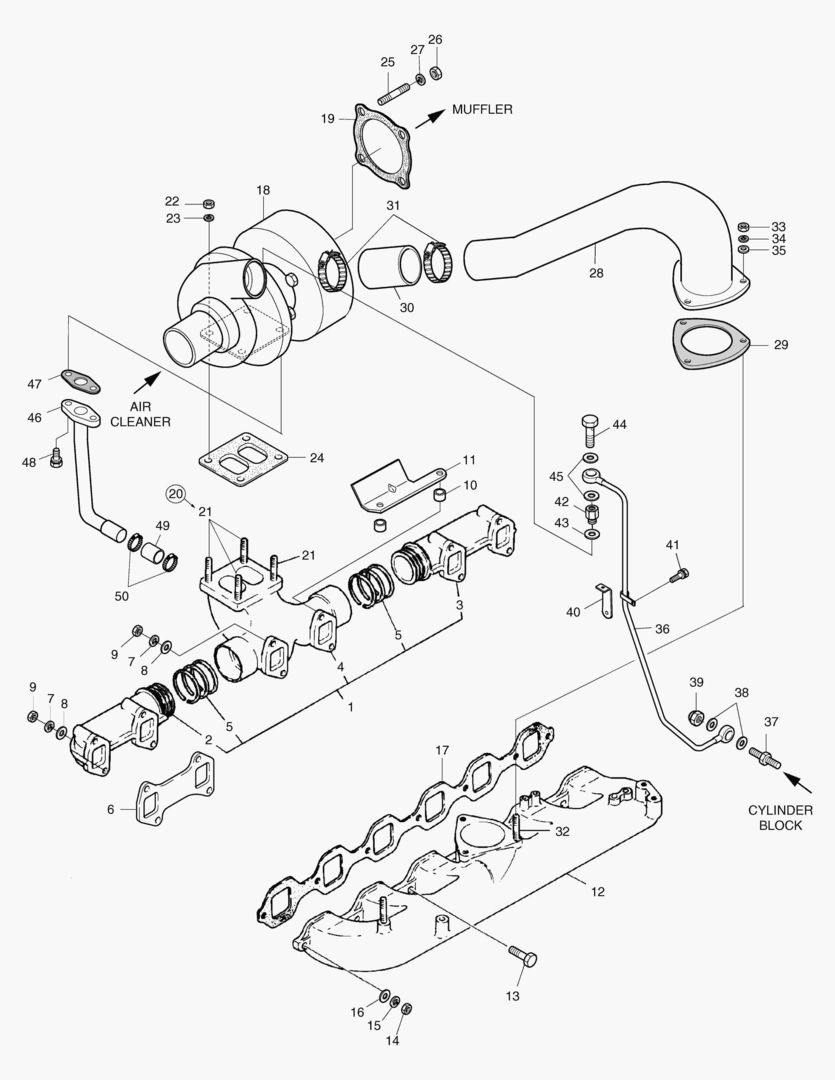 013 INTAKE & EXHAUST MANIFOLD