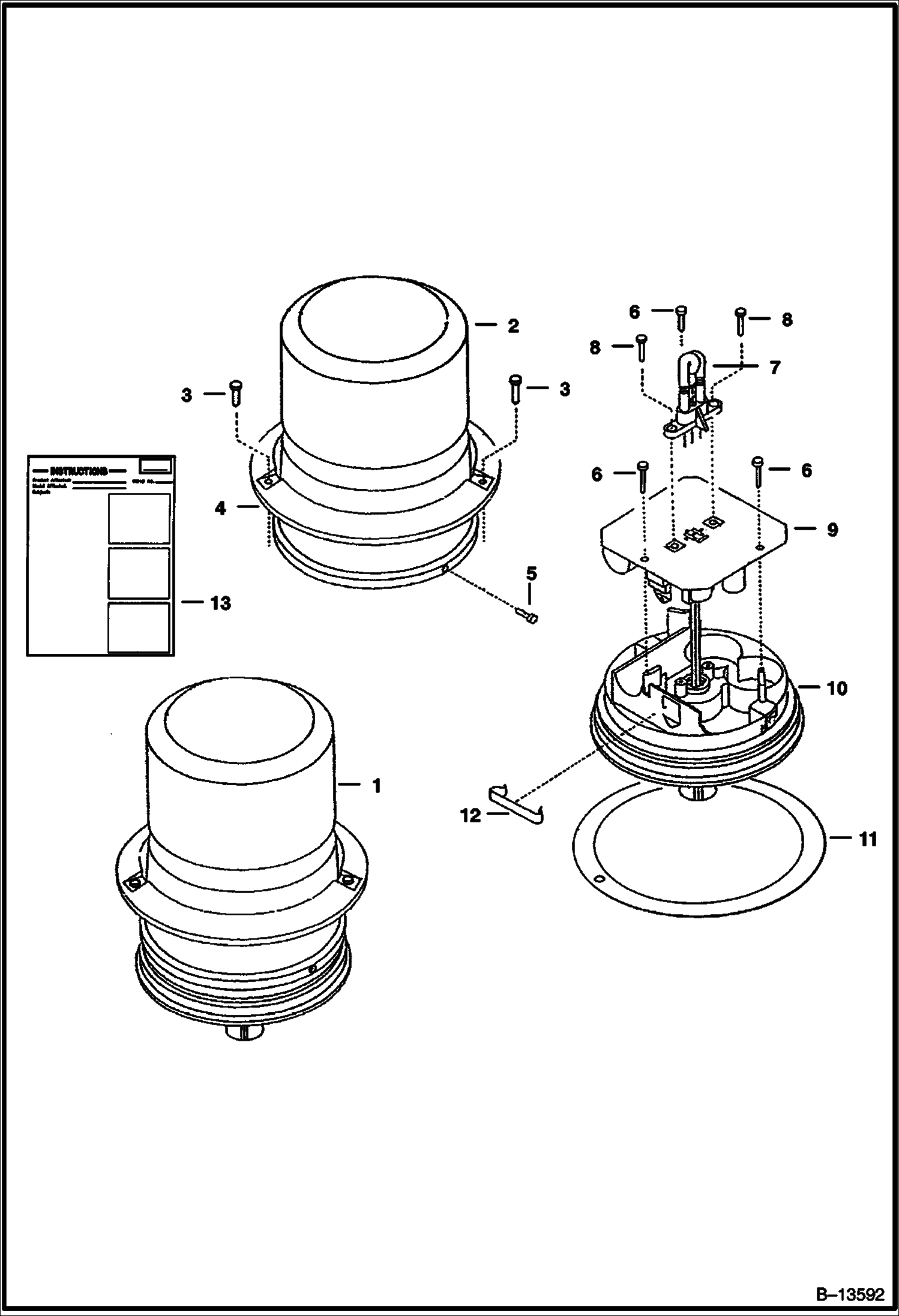 Схема КОМПЛЕКТ СТРОБОСКОПОВ (ЯНТАРНЫЙ)