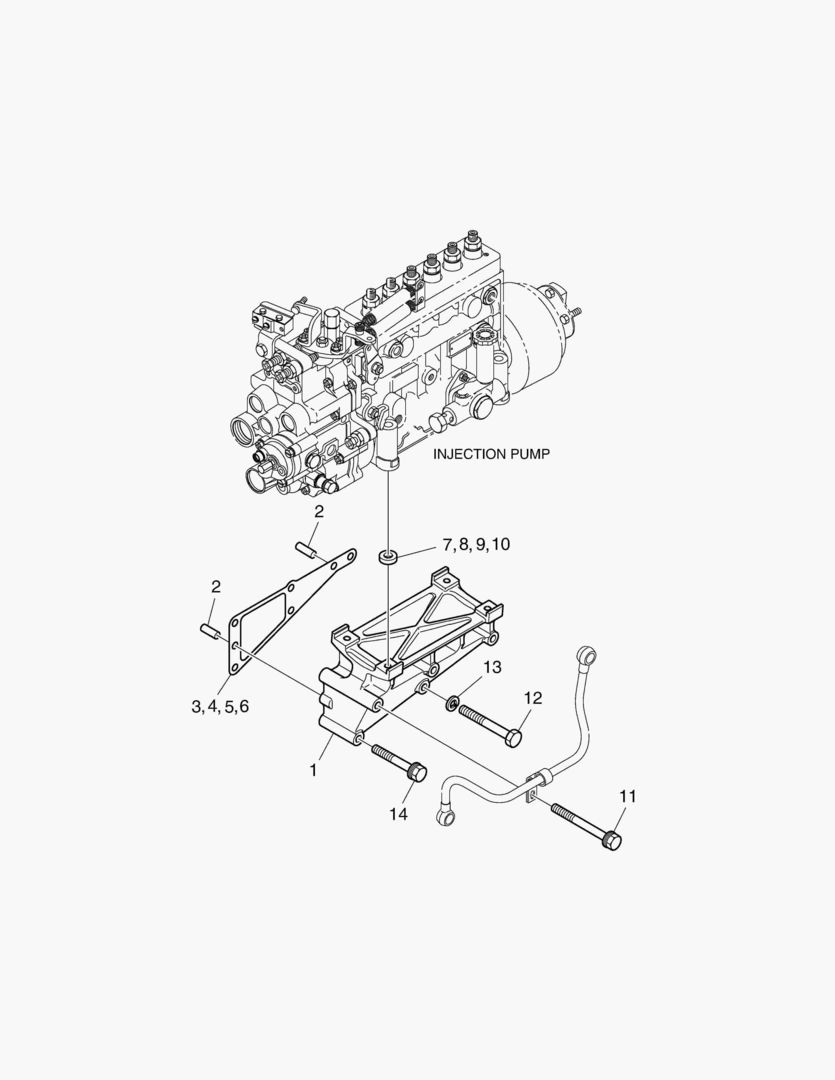 480 INJECTION PUMP MOUNTING