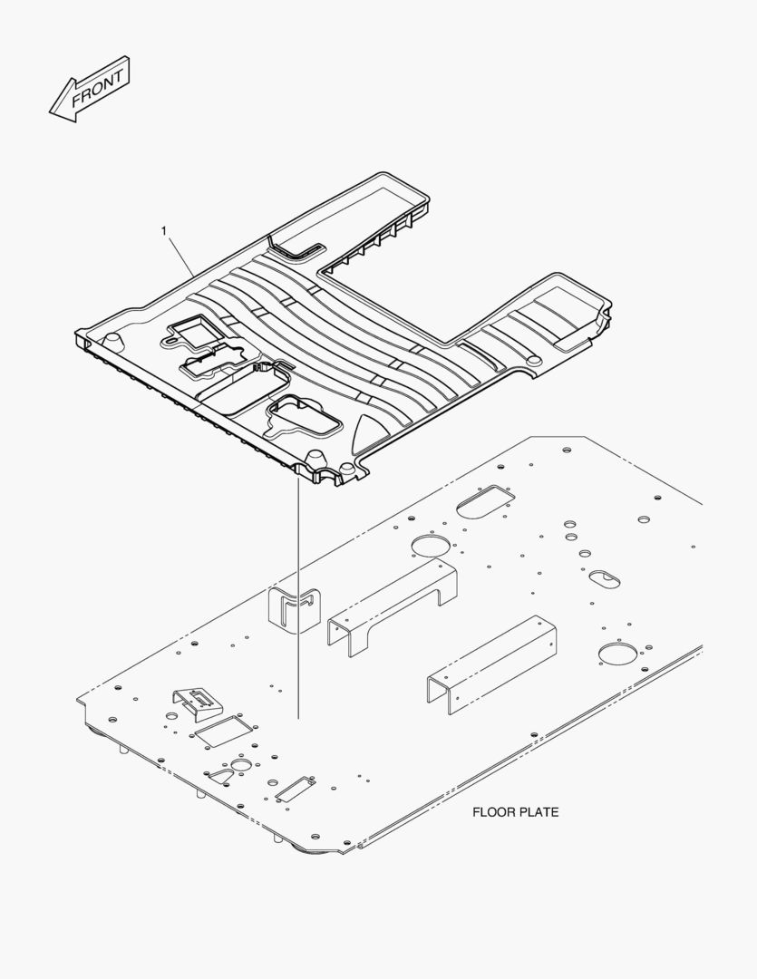 КОВРИК НА ПОЛУ КУЗОВА