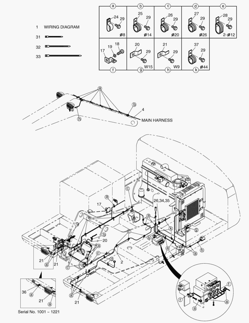 ЭЛЕКТРОПРОВОДКА(3)-СОПРЯЖЕННЫЕ ДЕТАЛИ