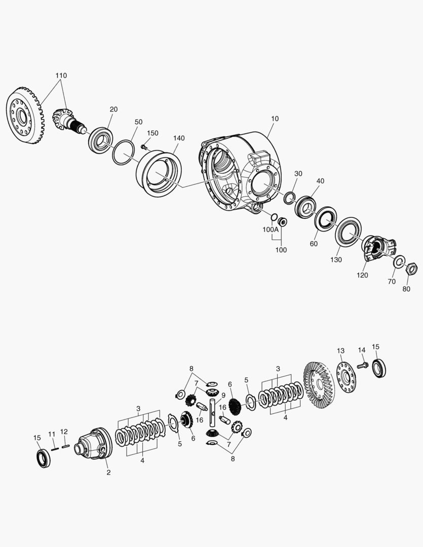 Спецтехника 3371 DIFFERENTIAL HOUSING - REAR AXLE [10013~]