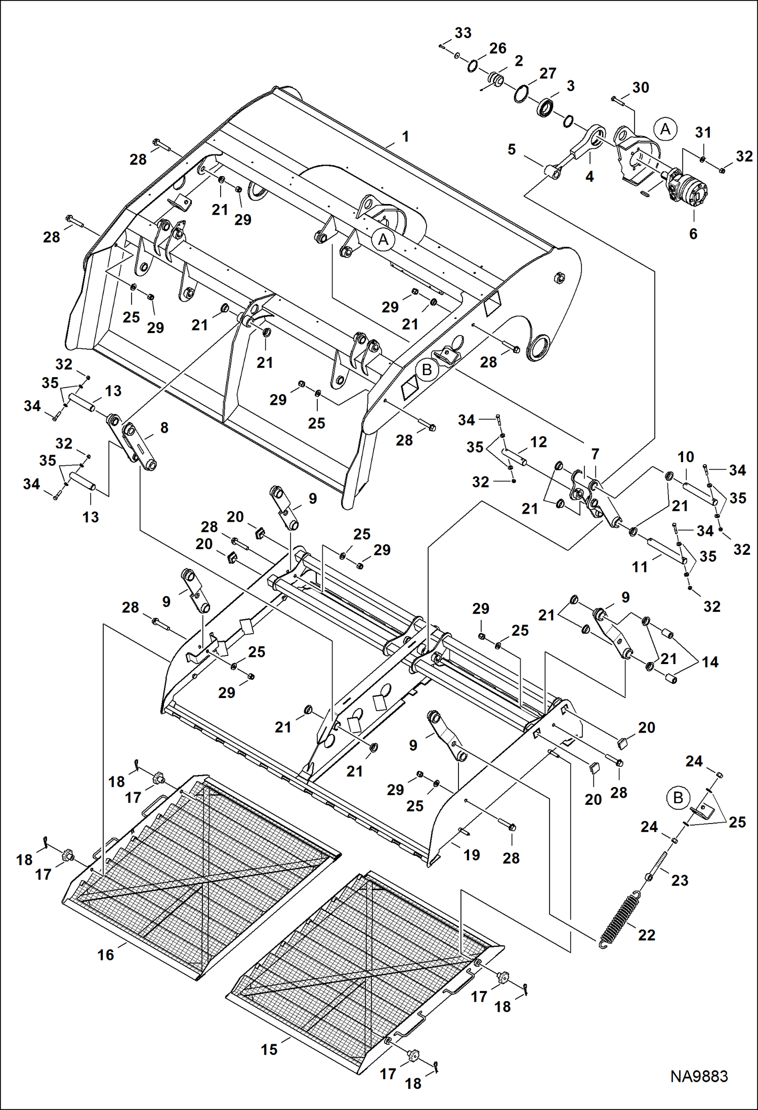 УСТРОЙСТВО ДЛЯ ОЧИСТКИ ПЕСКА (РАМА ШАССИ) (НИЖНИЙ)