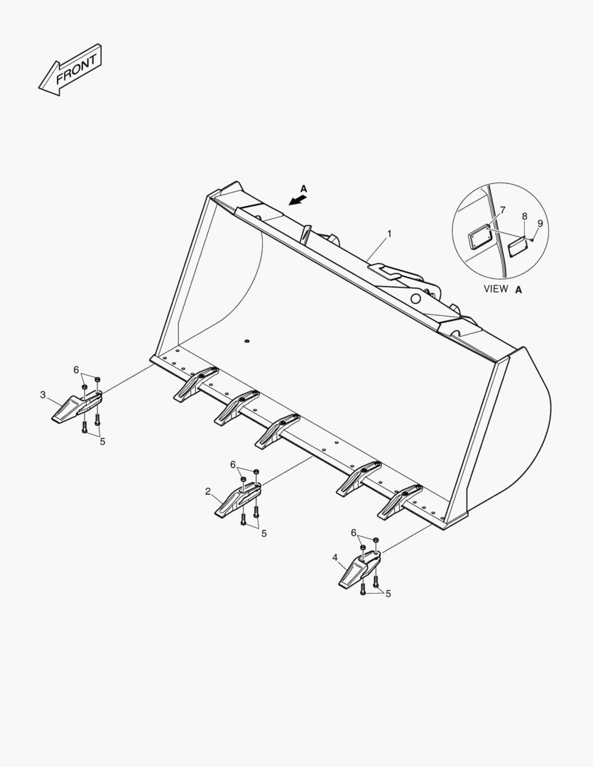 5110 BUCKET-1.9mВі TOOTH