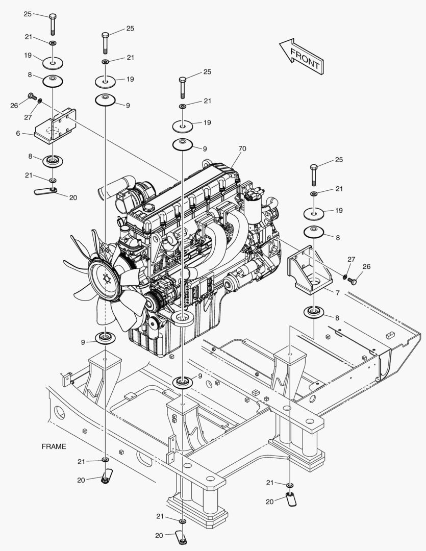 МОНТАЖ ДВИГАТЕЛЯ