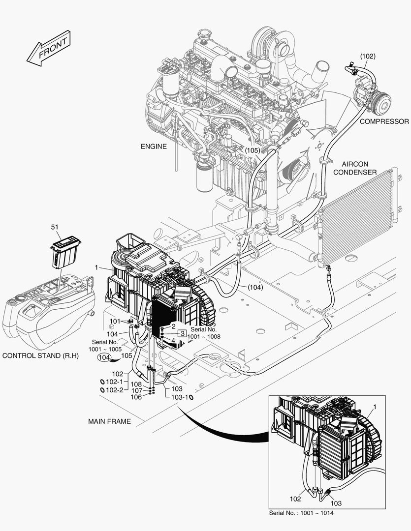 Спецтехника 7730 HEATER PIPING - DIESEL HEATER(ROPS) - главное фото