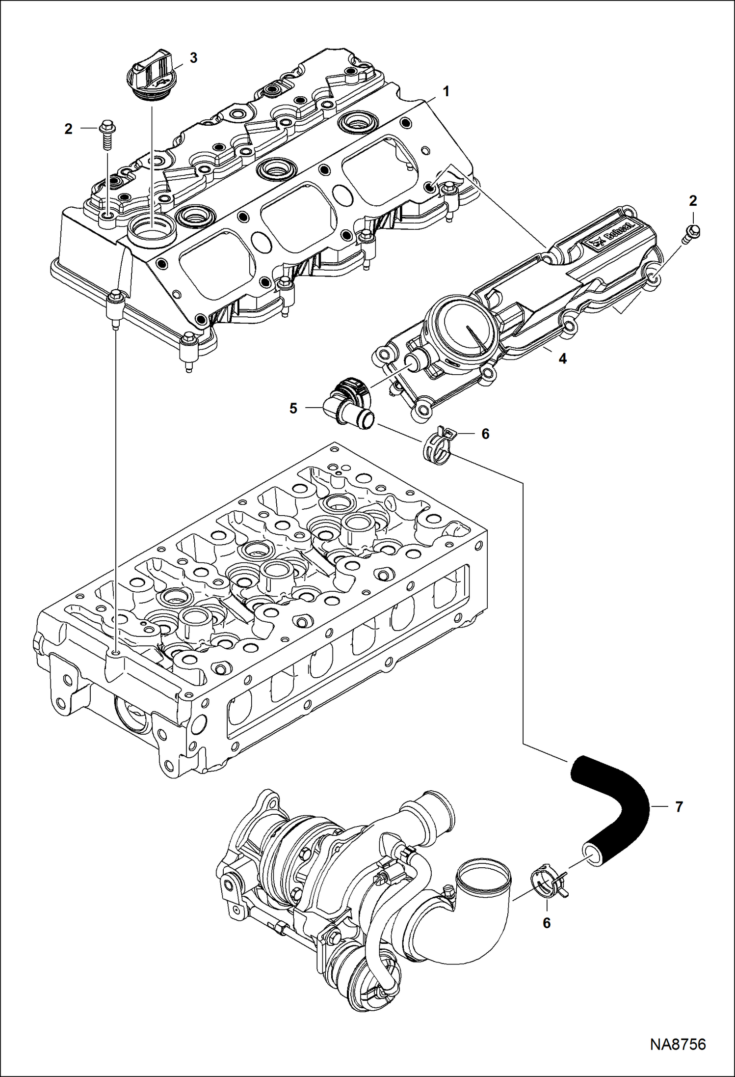 КРЫШКА КОРОМЫСЛА КЛАПАНА