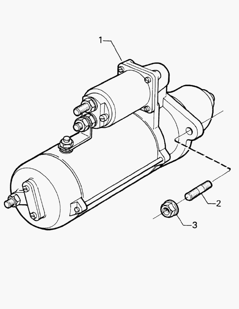 G010-111 STARTER MOTOR WITH FITTING PARTS