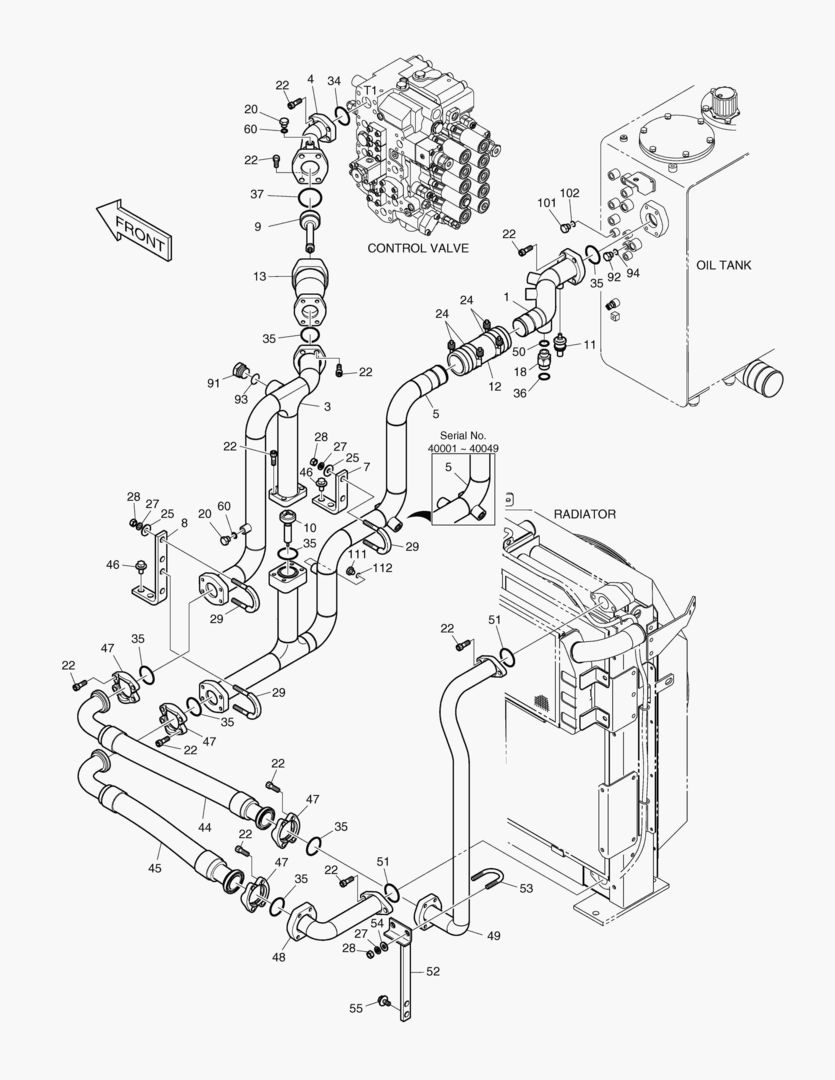ТУБОПРОВОД МАСЛЯНОГО РАДИАТОРА(2)