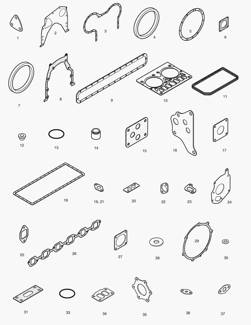 КОМПЛЕКТ ПРОКЛАДОК ДЛЯ КАПИТАЛЬНОГО РЕМОНТА-ВСЕ