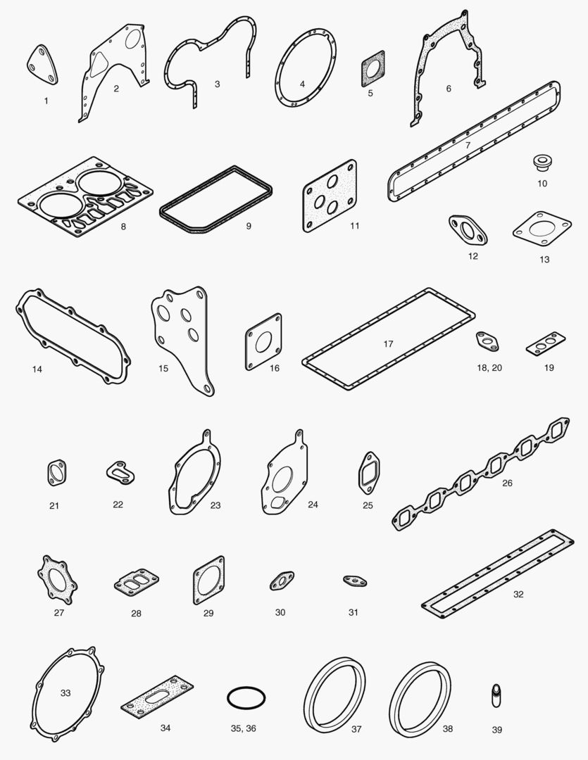 КОМПЛЕКТ ПРОКЛАДОК ДЛЯ КАПИТАЛЬНОГО РЕМОНТА