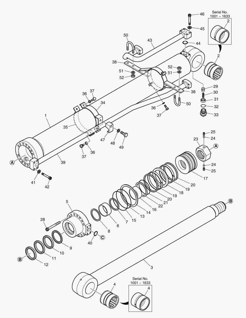 ЦИЛИНДР РУКОЯТИ - СТРЕЛА С ИЗМЕНЯЕМОЙ ГЕОМЕТРИЕЙ