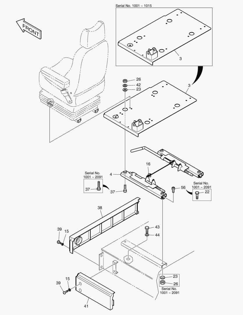1410 SEAT & ELECTRIC BOX