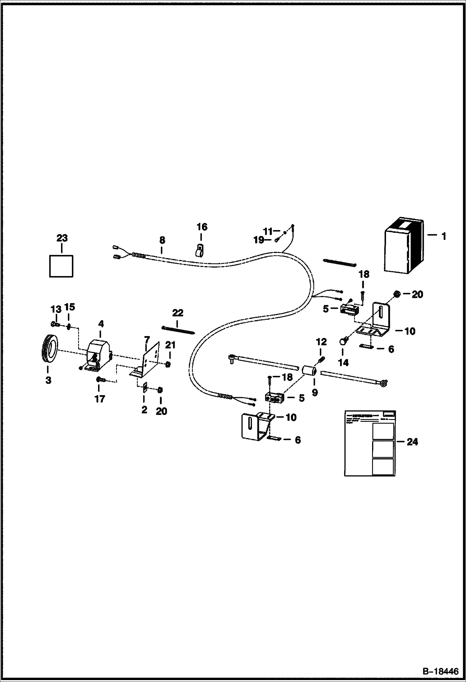 КОМПЛЕКТ СИГНАЛА ЗАДНЕГО ХОДА (ДЛЯ ПРОЧНОГО РУЛЕВОГО ПРИВОДА)