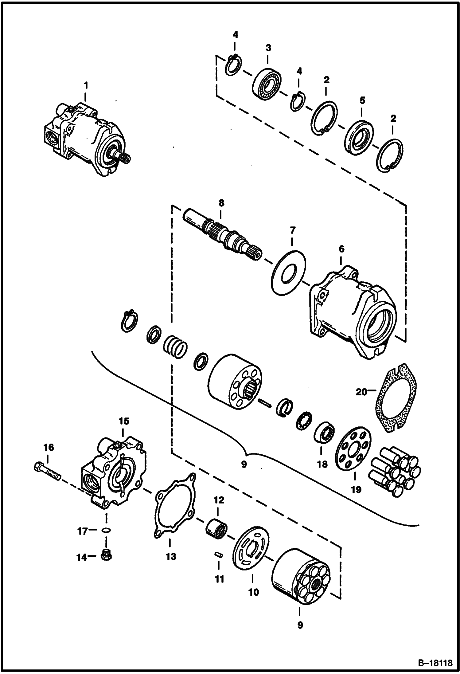 ПИЛА (ГИДРОСТАТИЧЕСКИЙ ДВИГАТЕЛЬ) (WS12 561500101 И ВЫШЕ) (WS18 561600101 И ВЫШЕ)